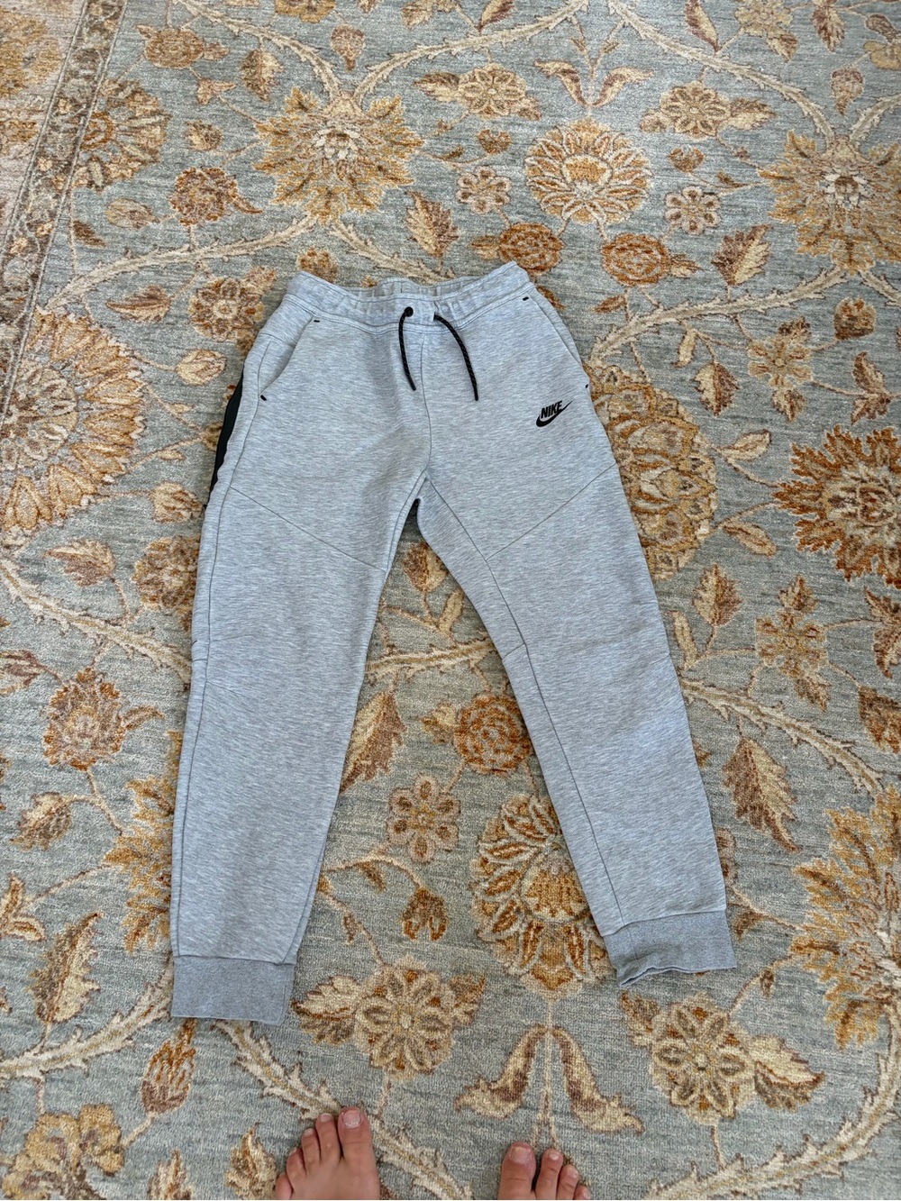 Nike Kids' Gray Fleece Jogger Pants